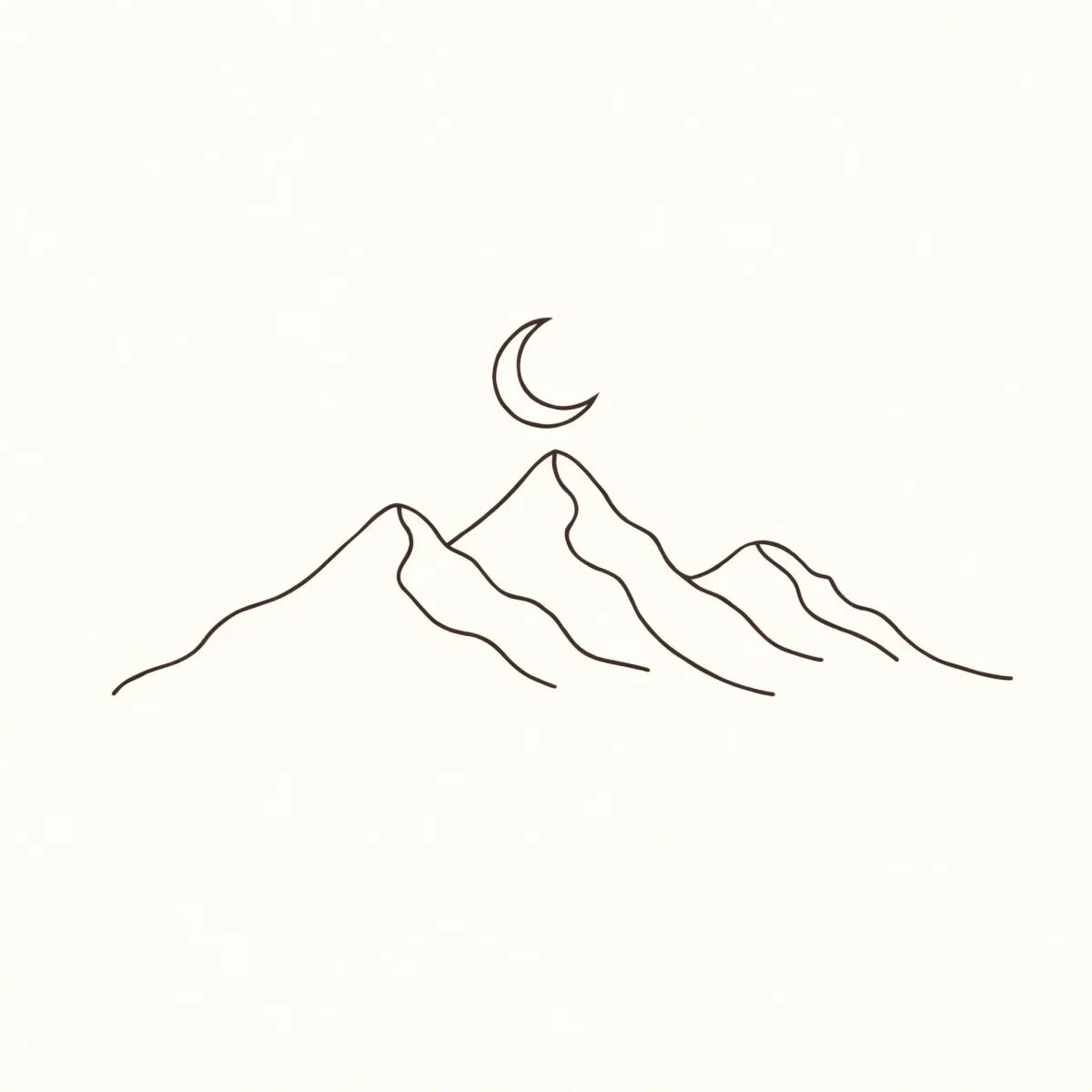 A minimalist line-art design generated with AI